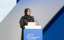 Minister of Education and Higher Education H E Lolwah bint Rashid Al Khater speaking at the World Investment Forum 2026.