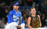 Japan's Naomi Osaka (L) and Italy's Jasmine Paolini pose for photos ahead of match on October 27, 2026. (Photo by Andrew Caballero-Reynolds / AFP)