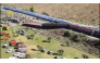 This still image from video taken and released by Spain's Civil Guard on October 28, 2026 shows an aerial scene of a train crash between a high speed Renfe AVE train and Iryo train around 150kms south of Madrid between Urda and Los Yebenes in the province of Toledo. (Photo by Handout / Guardia Civil / AFP)