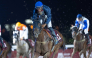 Jockey Arnaud De Lepine guides Umm Wishah to Al Beshariyah Cup win. PICS: JUHAIM/QREC