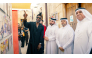 CEO Qatar Museums Mohammed Saad Al Rumaihi (second right) with other officials and artists at the exhibition.
