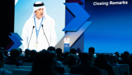 Minister of State for Foreign Trade H E Dr. Ahmad bin Mohammed Al Sayed addressing the forum.
