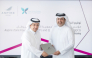 Chairman of Qatar Cancer Society H E Sheikh Dr. Khalid bin Jabor Al Thani with Acting Chief Executive Officer of Aspire Zone Foundation Abdulla Nasser Al-Naemi during the signing ceremony.