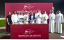 QREC Chairman Hamad bin Abdulrahman Al-Attiyah presented the QA Gr3 Barzan Cup trophy to the connections of Dumonet. PICS: JUHAIM/QREC