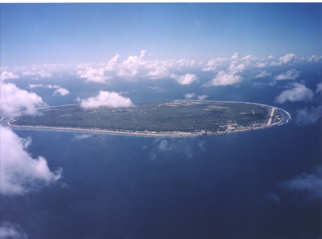 Aerial view of Nauru