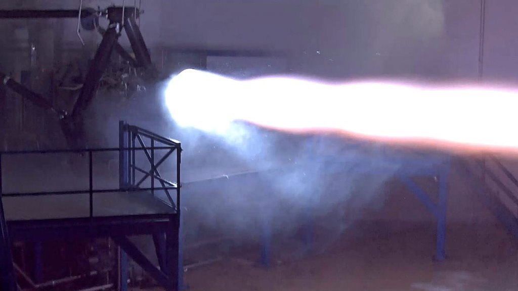 SpaceX propulsion test is shown in this image from a recent first firing of the Raptor interplanetary transport engine in McGregor, Texas, U.S. and released by Elon Musk on social media on September 25, 2016. Courtesy SpaceX/Handout via REUTERS