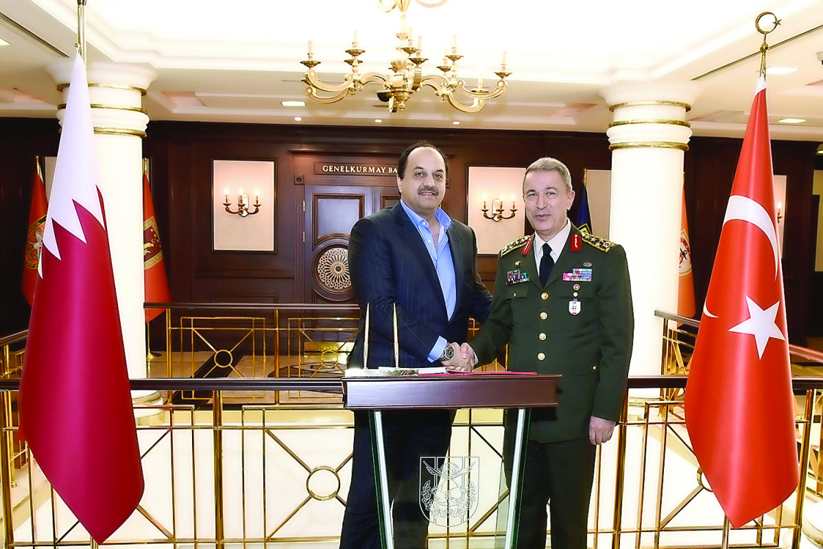 Minister of State for Defence Affairs H E Dr. Khalid bin Mohamed Al Attiyah yesterday met Chief of General Staff of Turkish Armed Forces, General Hulusi Akar. Talks dealt with ways of developing issues of mutual interest to serve both countries. Qatar’s A