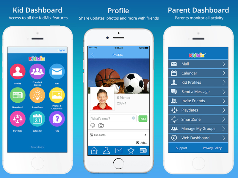 KIDMIX app (Screenshot)