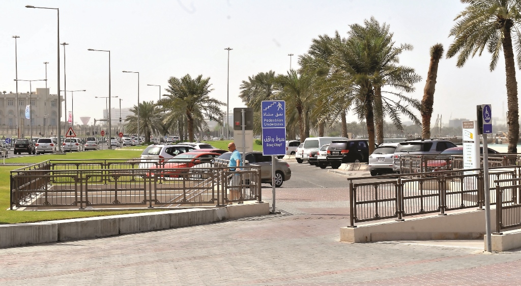 The pedestrian underpass from Corniche to Souq Waqif. PIc: Kammutty VP/The Peninsula
