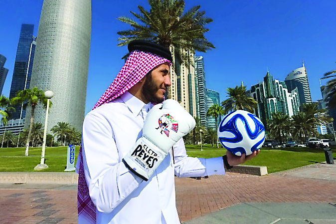 Qatar’s first professional boxer, Sheikh Fahad Al Thani
