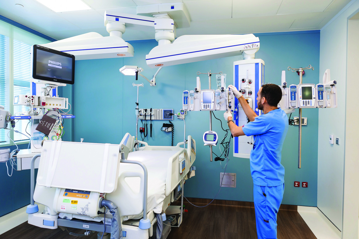 Hamad General Hospital’s Trauma Intensive Care Unit (TICU) has been relocated next to the Surgical Services Building.