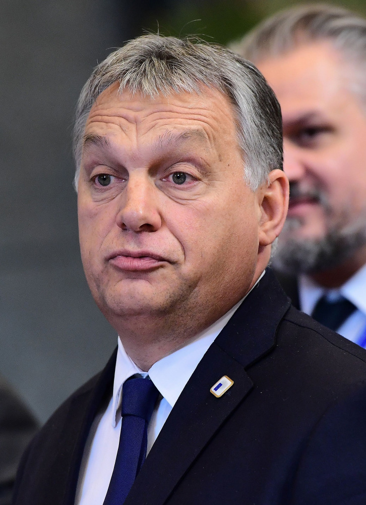 Hungarian Prime Minister Viktor Orban leaves at the end of an European Union leaders summit on October 21, 2016 at the European Council, in Brussels. (AFP / EMMANUEL DUNAND)