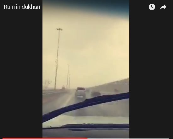 Rain reported in different parts of Qatar. 