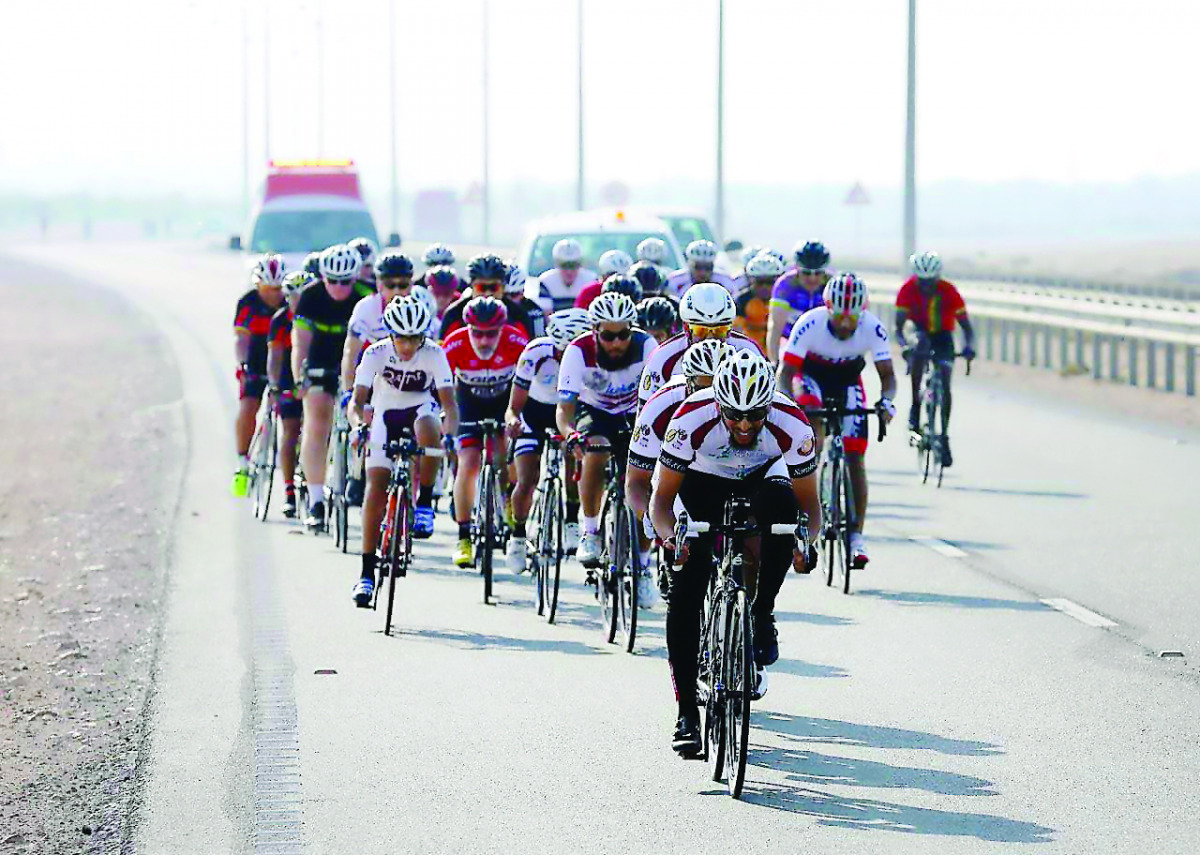 Action from the opening leg of the new Royal Air Maroc Cycling League.