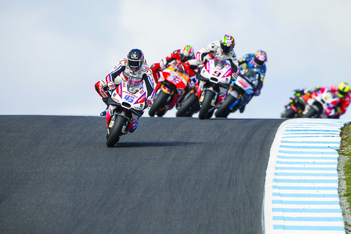 The defending  WorldSBK champion Jonathan Rea in action