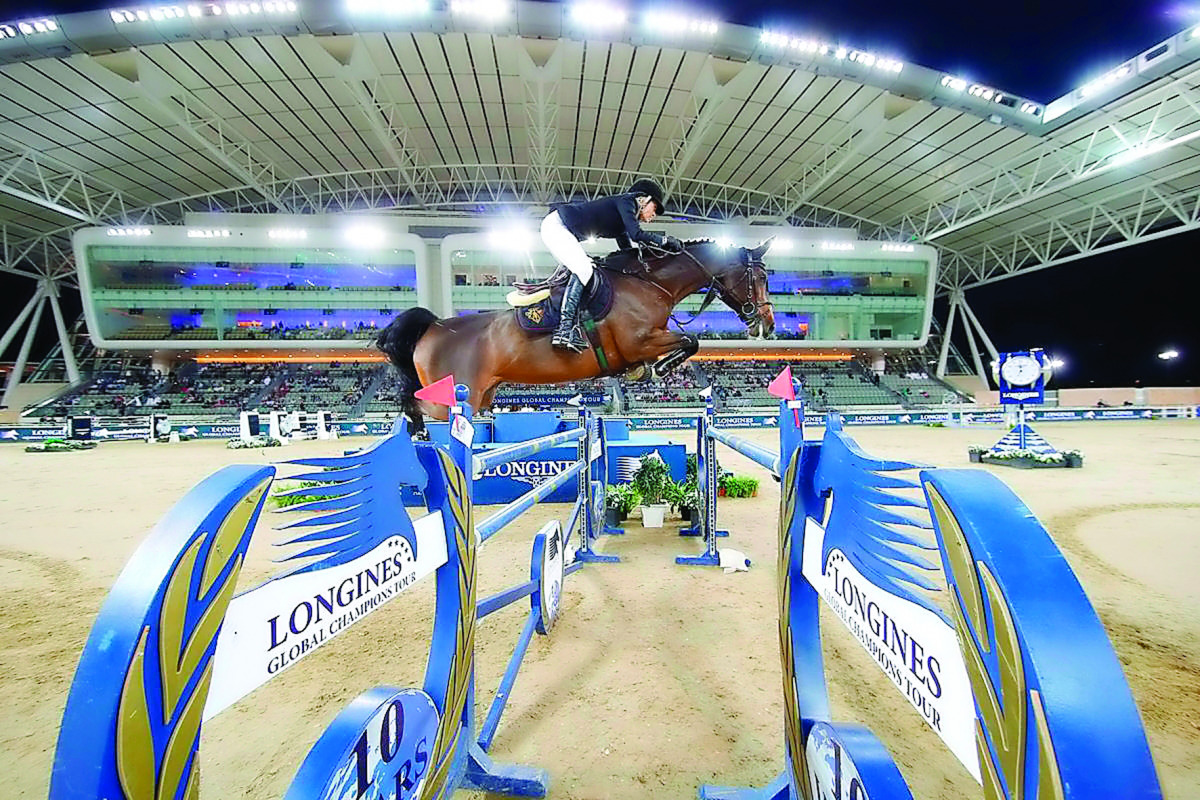 Action from last year's Longines Global Champions Tour Championship at Al Shaqab Equestrian Centre.