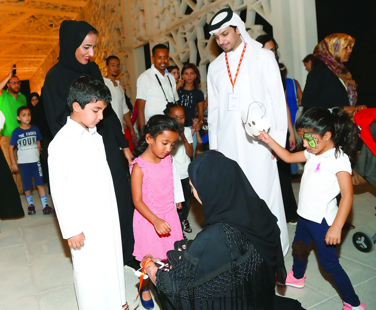 H E Sheikha Hind bint Hamad Al Thani, Vice-Chairperson and CEO of Qatar Foundation (QF), at the launch of QF's new 3D animation ‘edutainment’ TV series titled ‘Siraj’ yesterday.
