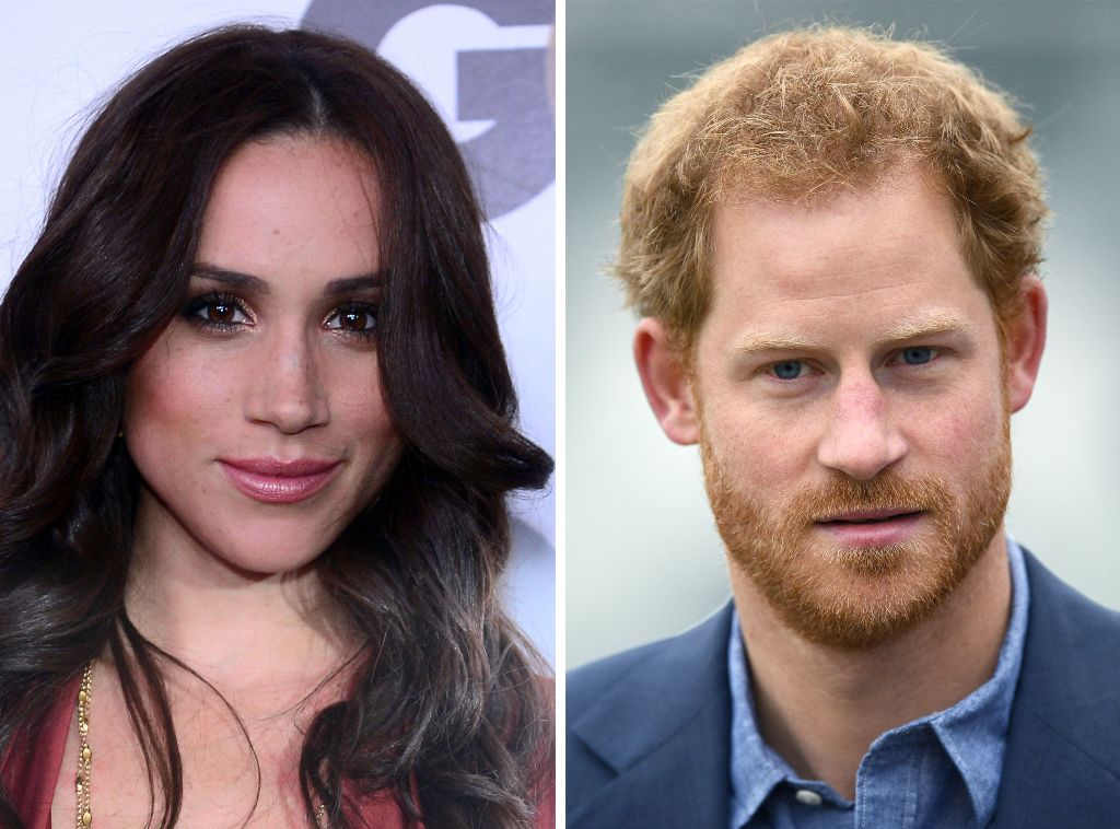 (FILES) This combination of file photos created in London on November 8, 2016, shows Meghan Markle (L) as she poses on arrival for the GQ Men of the Year Party in Hollywood, California, on November 13, 2012, and Britain's Prince Harry as he arrives at Lor