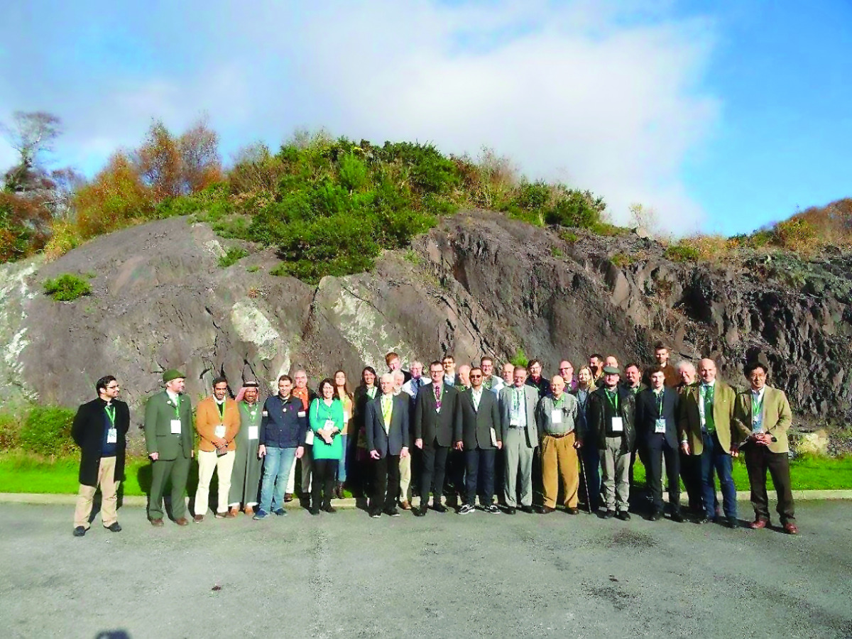 Participants of the 47th meeting of the International Association for Falconry and International Conference on the Stewardship of Biodiversity and Sustainable Use recently held in Ireland.