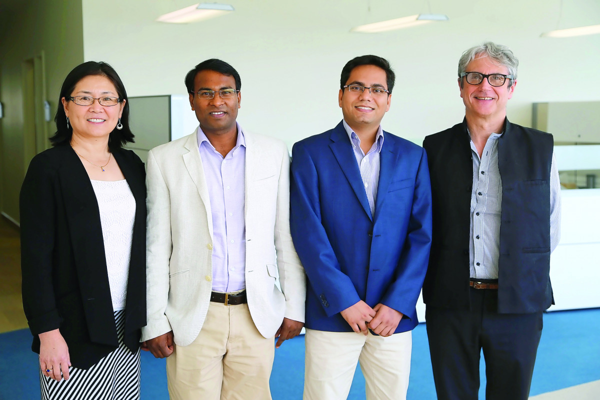 The Sidra team comprising Dr Ena Wang, Dr Santosh K Yadav, Dr Mohammad Haris, and Dr Francesco Marincola.