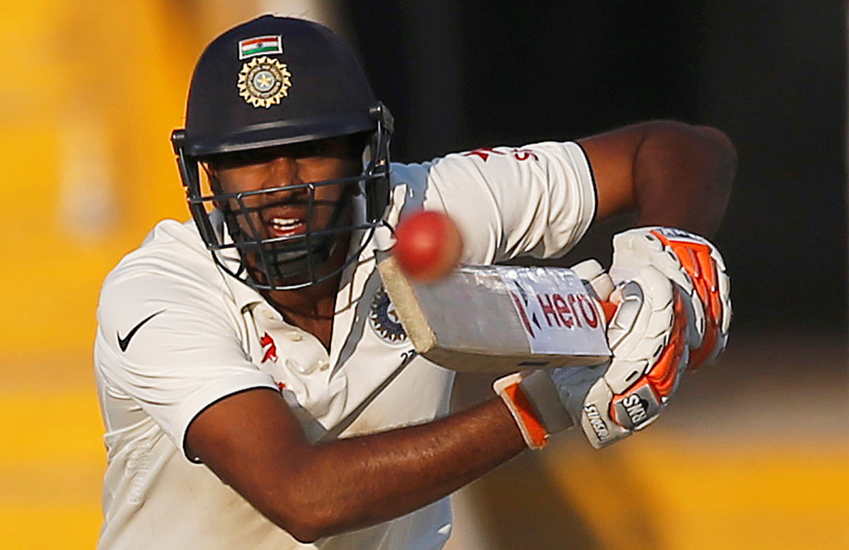 India's Ravichandran Ashwin plays a shot. (Reuters/Adnan Abidi)