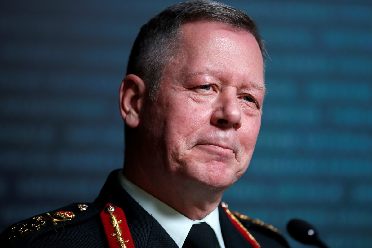 Canada's Chief of the Defence Staff General Jonathan Vance takes part in a news conference on the findings of the Statistics Canada Survey on Sexual Misconduct in the Canadian Armed Forces in Ottawa, Ontario, Canada, November 28, 2016. REUTERS/Chris Watti