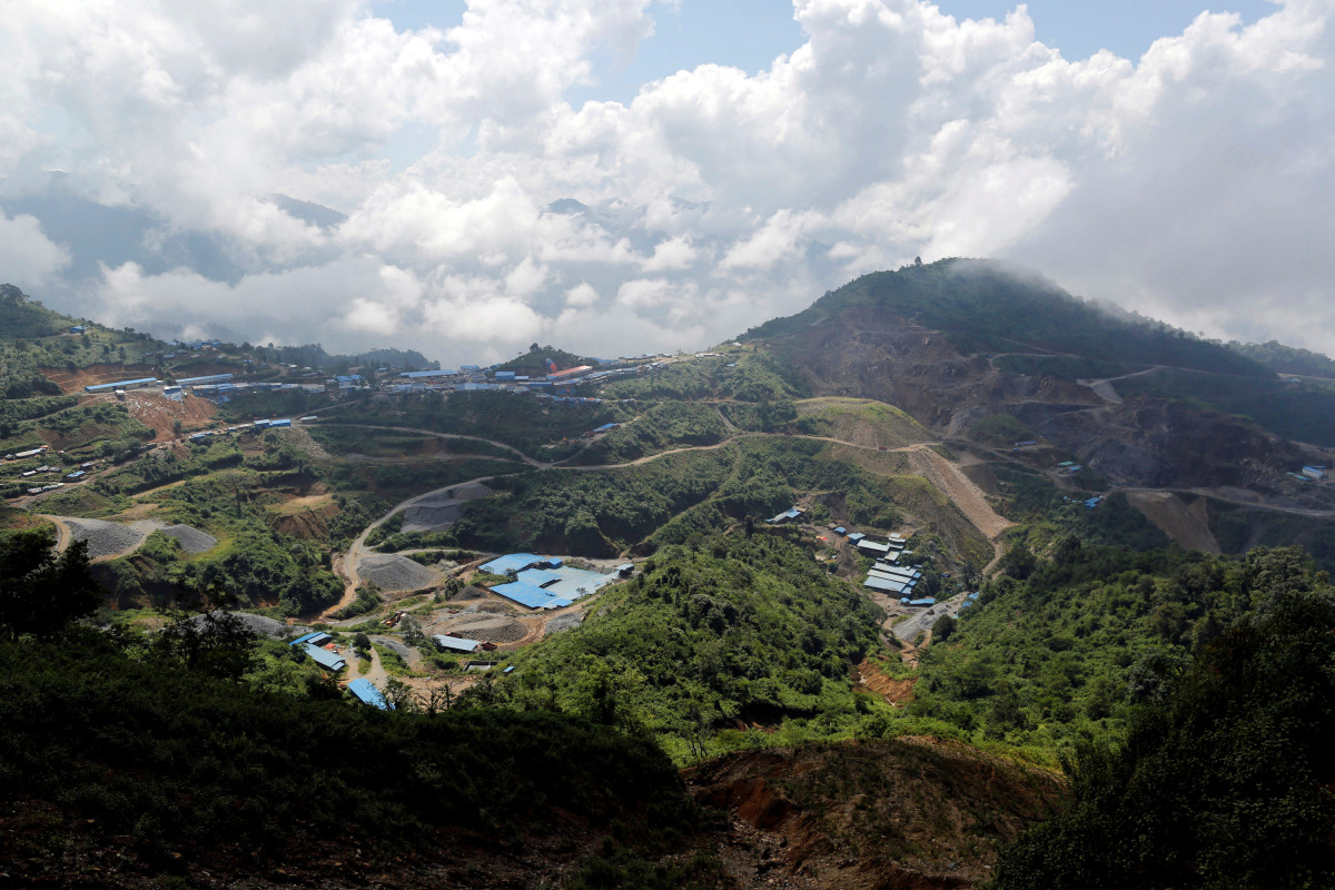 A tin mine is seen in Man Maw in ethnic Wa territory in northeast Myanmar October 5, 2016. REUTERS/Soe Zeya Tun