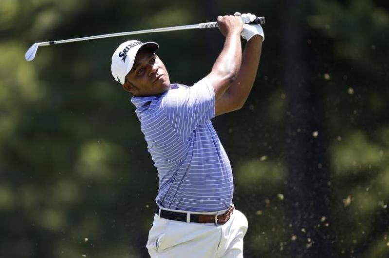 Harold Varner III of the United States hits his tee shot on the second hole during the third round of the Quicken Loans National golf tournament at Congressional Country Club - Blue Course. Geoff Burke-USA TODAY Sports