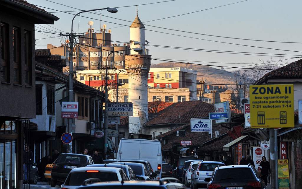 A picture shows the old town of Novi Pazar in southern Serbia on November 2, 2016. AFP / ELVIS BARUKCIC
