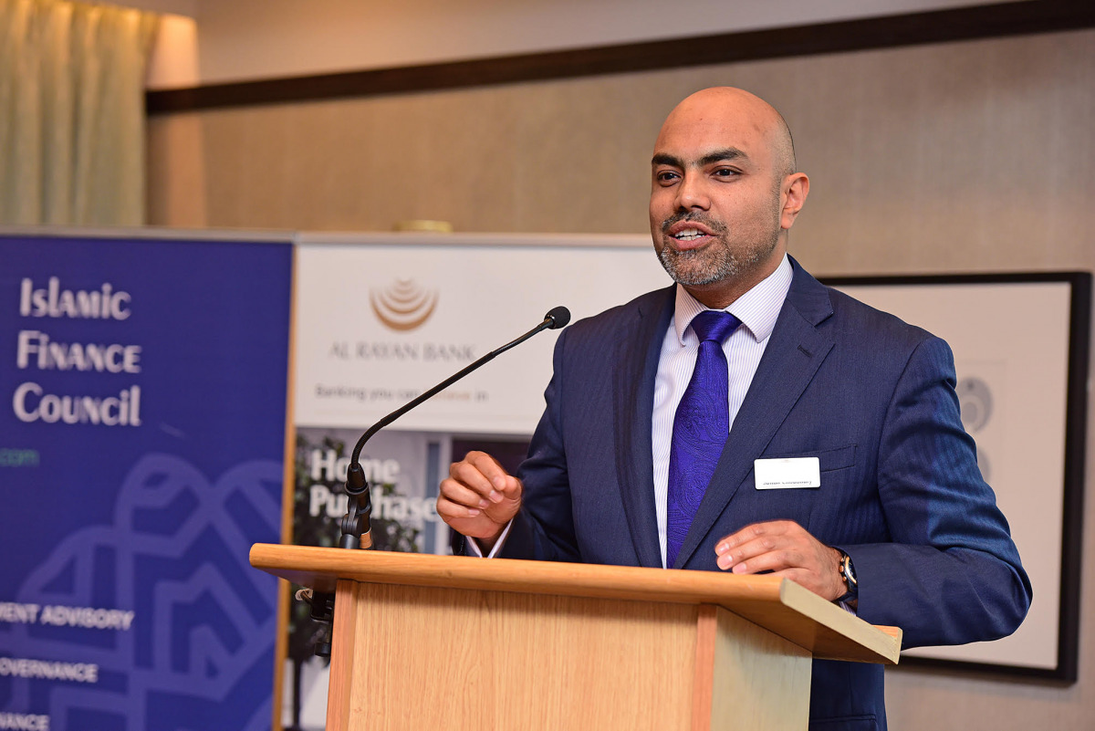 Sultan Choudhury,  CEO of Al Rayan Bank, speaking at the event.