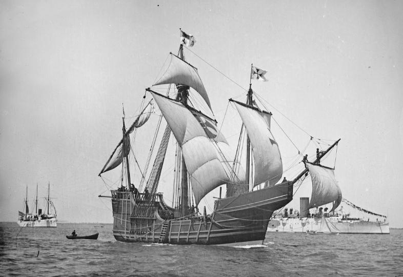 REPRESENTATIVE IMAGE: A replica of Christopher Columbus' caravel Santa Maria is shown in this circa 1892 handout photo provided by the United States Library of Congress on May 13, 2014. REUTERS/U.S. Library of Congress/Handout via Reuters 