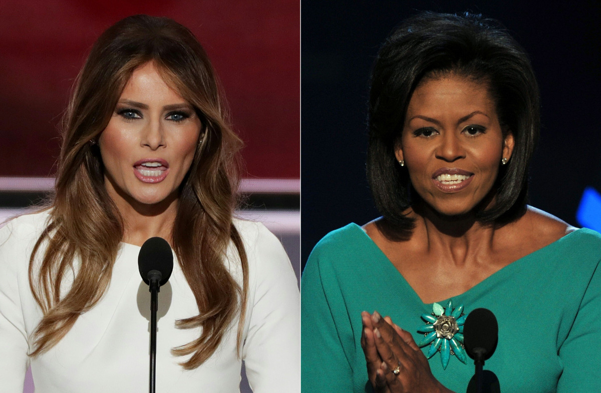 Melania Trump and Michelle Obama