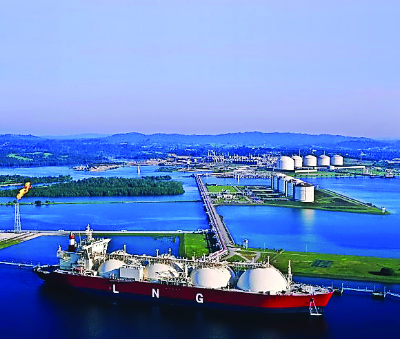 A file photo of Zhejiang Ningbo LNG receiving terminal in China.