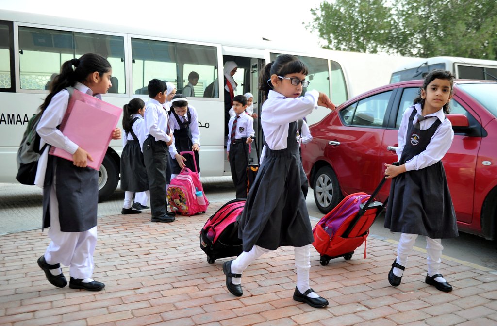 (File Photo) Pak Shama students. Pic: Abdul Basit
