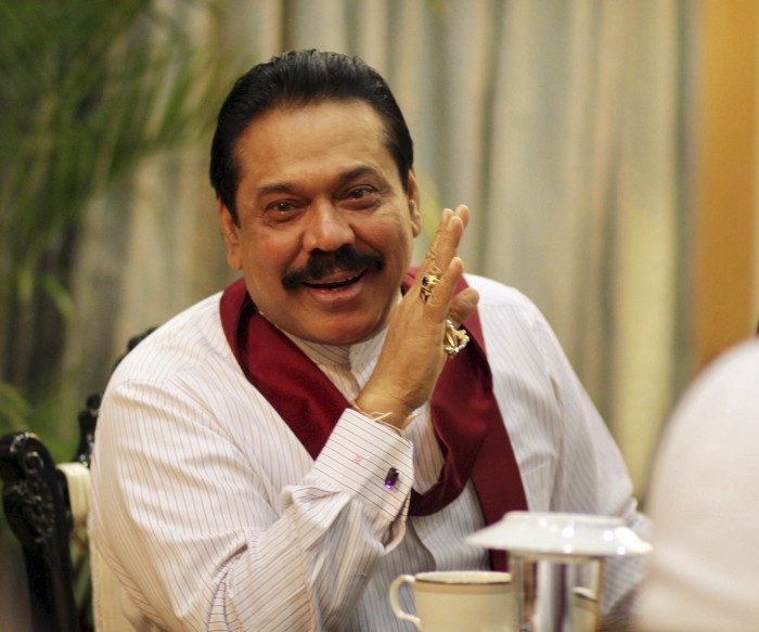 File photo of Mahinda Rajapaksa. Reuters