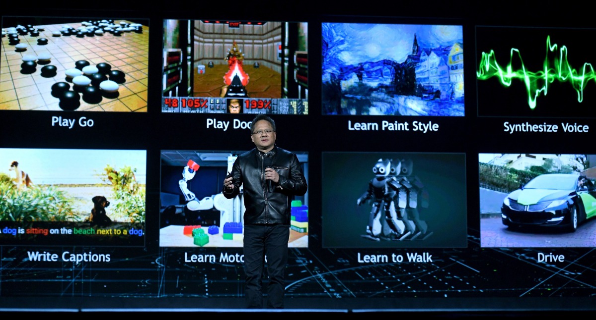  Nvidia Founder, President and CEO Jen-Hsun Huang delivers a keynote address at CES 2017 at The Venetian Las Vegas on January 4, 2017 in Las Vegas, Nevada. CES, the world's largest annual consumer technology trade show, runs from January 5-8 and is expect