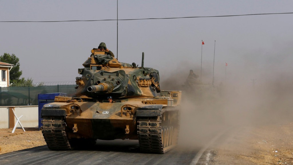 It said in a statement that 14 of the extremists had been killed as they attempted to enter the villages of Akhtarin and Turkmen Bareh. (File Photo: Reuters).