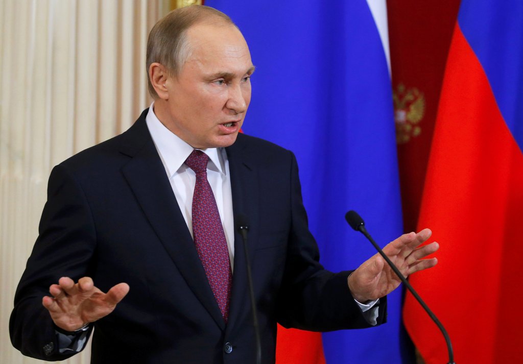 Russian President Vladimir Putin speaks during a news conference after a meeting with his Moldovan counterpart Igor Dodon at the Kremlin in Moscow, Russia, January 17, 2017. REUTERS/Sergei Ilnitsky/Pool.