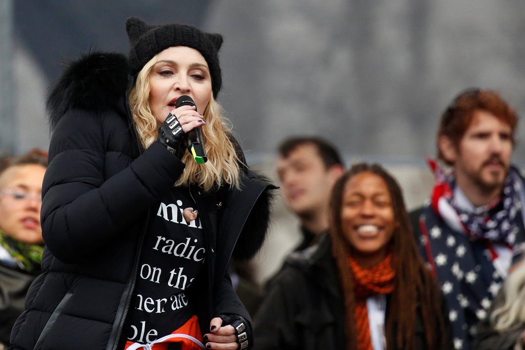 Madonna performs at the Women's March in Washington US, January 21, 2017. REUTERS/Shannon Stapleton
