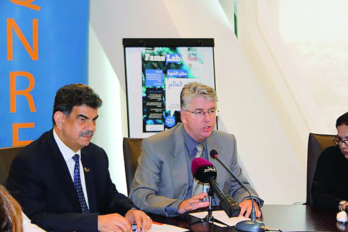 Officials at the press conference.