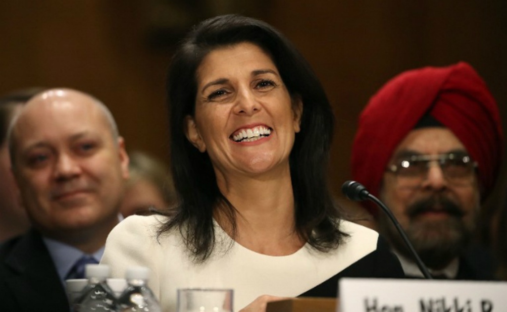 US Senators voted 96-4 on Nikki Haley's nomination for Ambassador to the UN. (AFP).