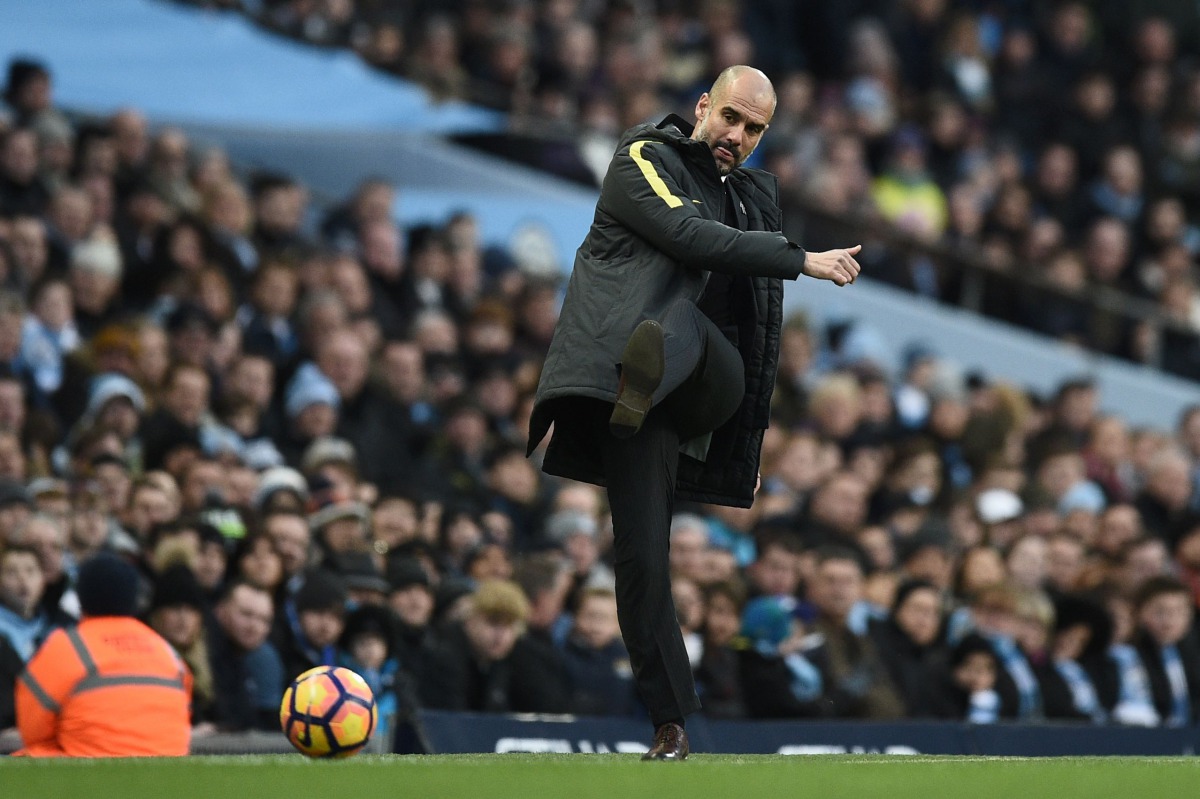 Manchester City's Spanish manager Pep Guardiola (AFP)