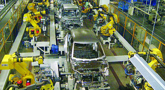  A file photo of Maruti Suzuki's assembly line located in Gurgaon, India. 
