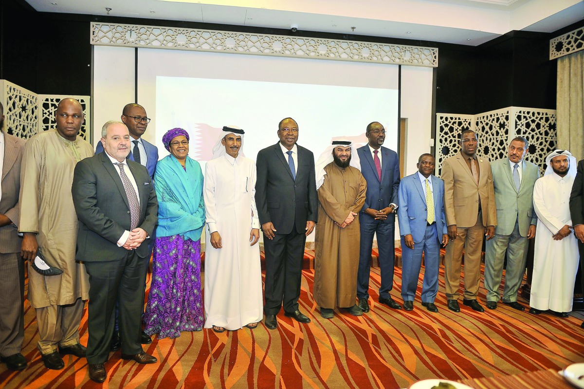 Representatives of President of Niger, Mohamed bin Johar Al Mohamed, Vice Chairman and Managing Director of RetajAl Rayyan Group and other officials during a meeting between Niger government and Ritaj Group which took place at Ritaj Al Rayyan Hotel yester