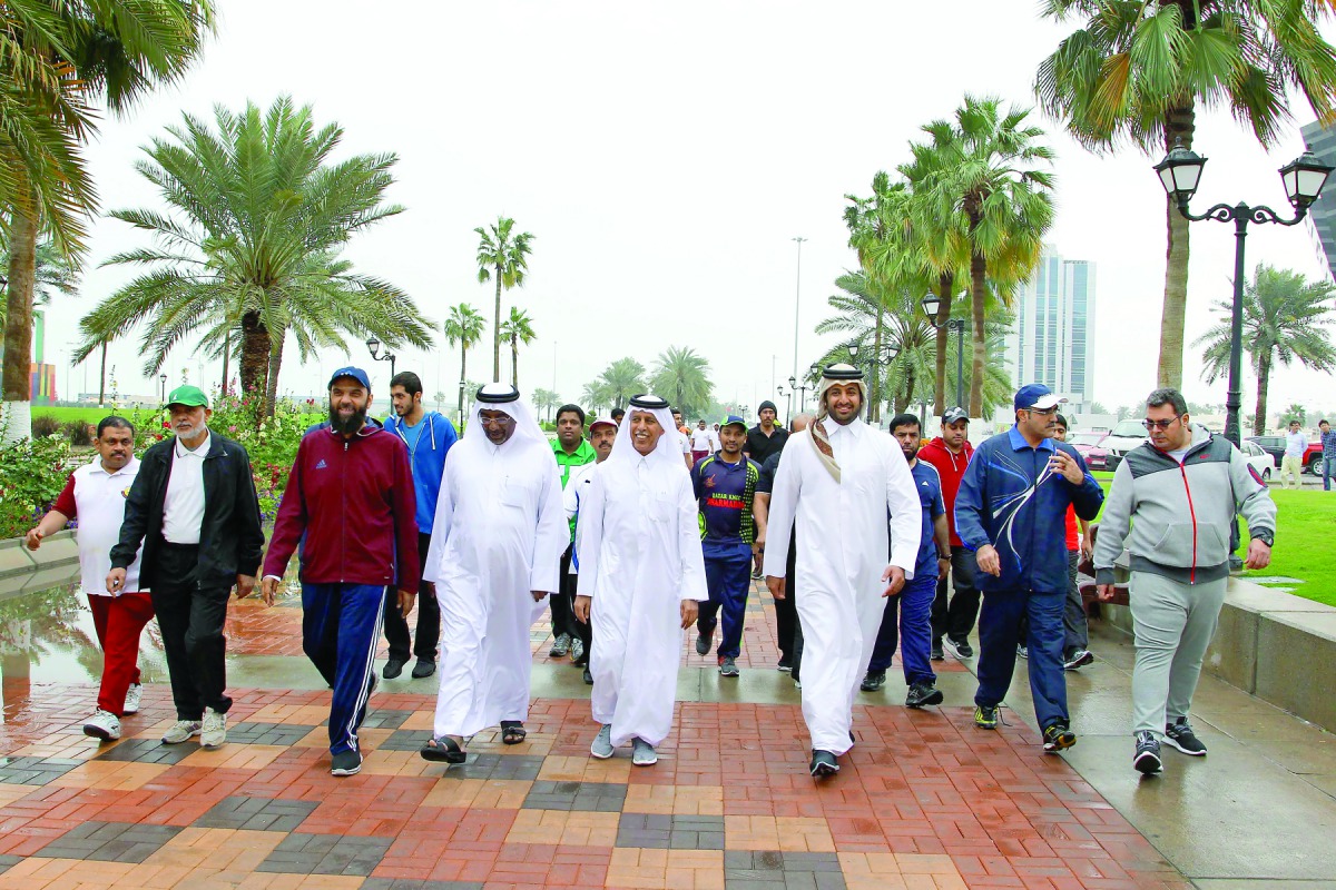 The Qatar Cabinet's General-Secretariat participated yesterday in the National Sport Day, with Deputy Prime Minister and Minister of State for Cabinet Affairs H E Ahmed bin Abdullah bin Zaid Al Mahmoud taking part.