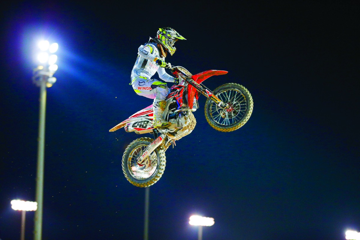 Action form last year's MXGP of Qatar at the Losail Circuit. 