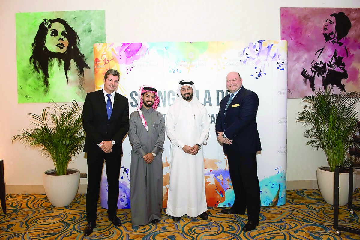 Dignitaries at the first anniversary celebration of Shangri-La Hotel Doha.