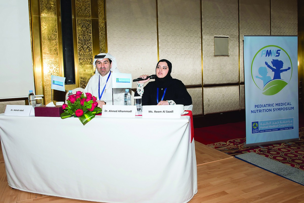 Dr Ahmad Al Hammadi and Reem Al Saadi at the symposium.