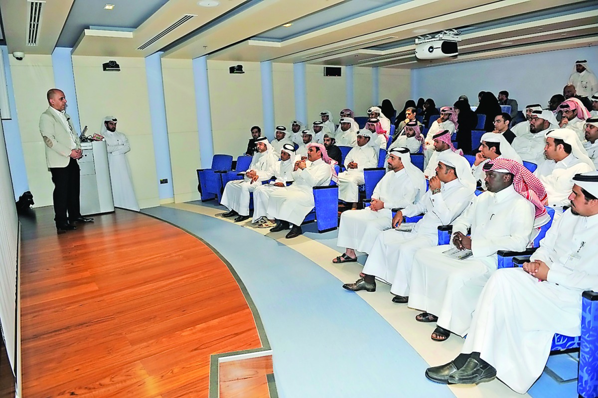 An expert delivering lecture organised by General Authority of Customs
