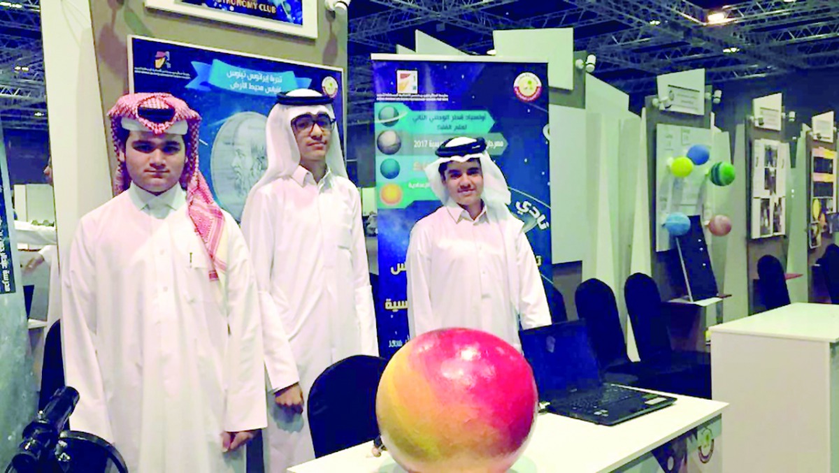 Students at the second Qatar Astronomy Olympiad.